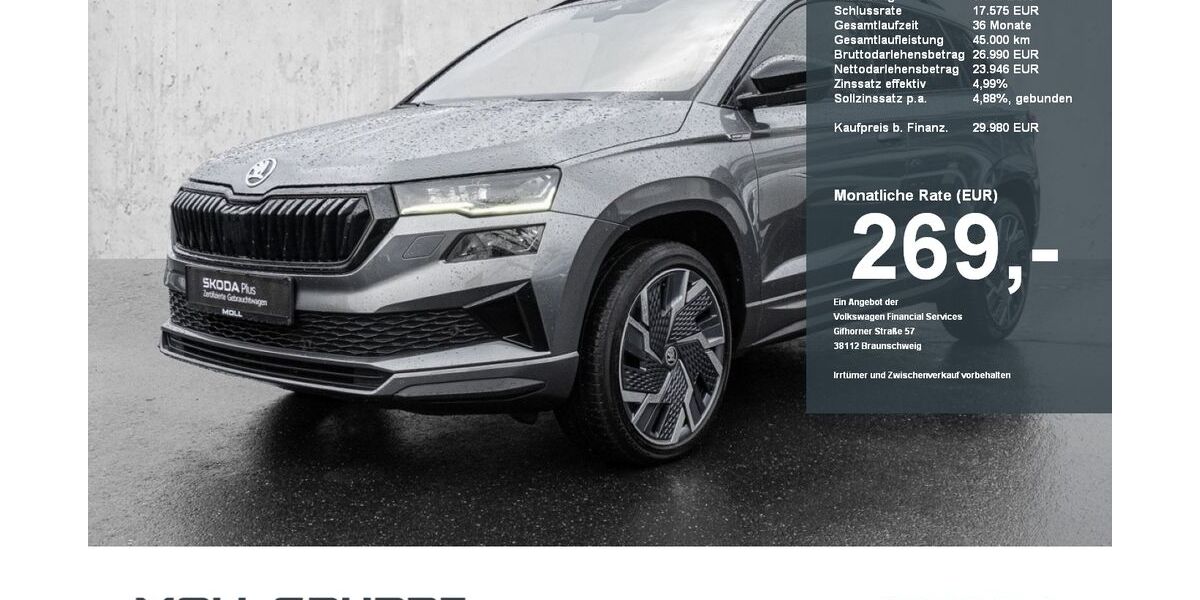 Skoda Karoq 63.087 km 29.980 &euro; Düsseldorf 40474