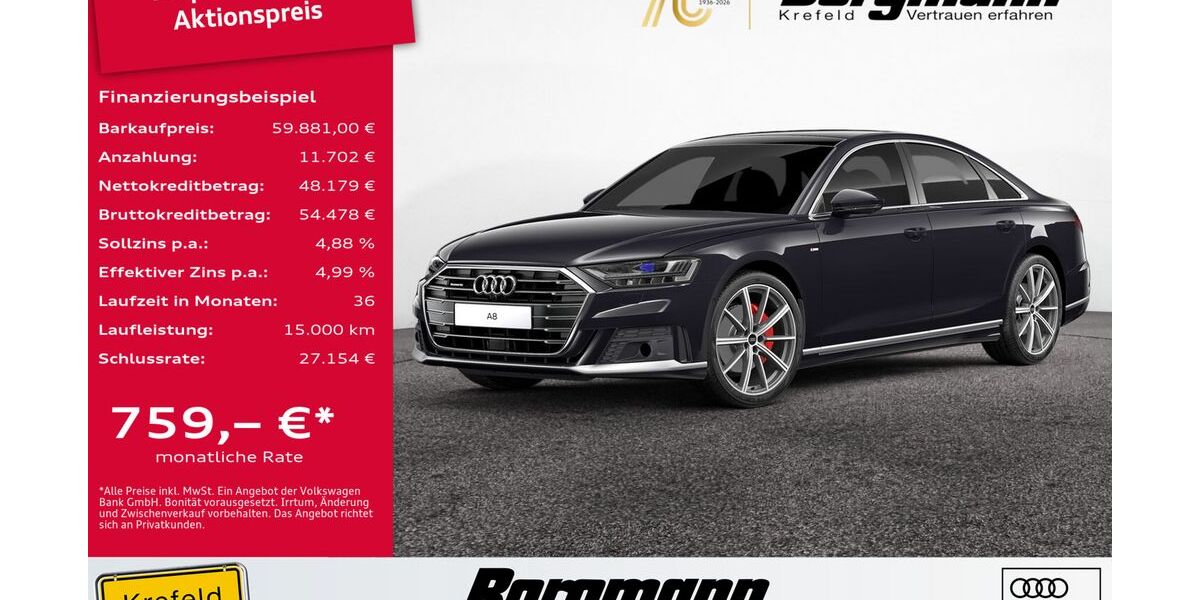 Audi A8 81.483 km 58.992 &euro; Krefeld 47803