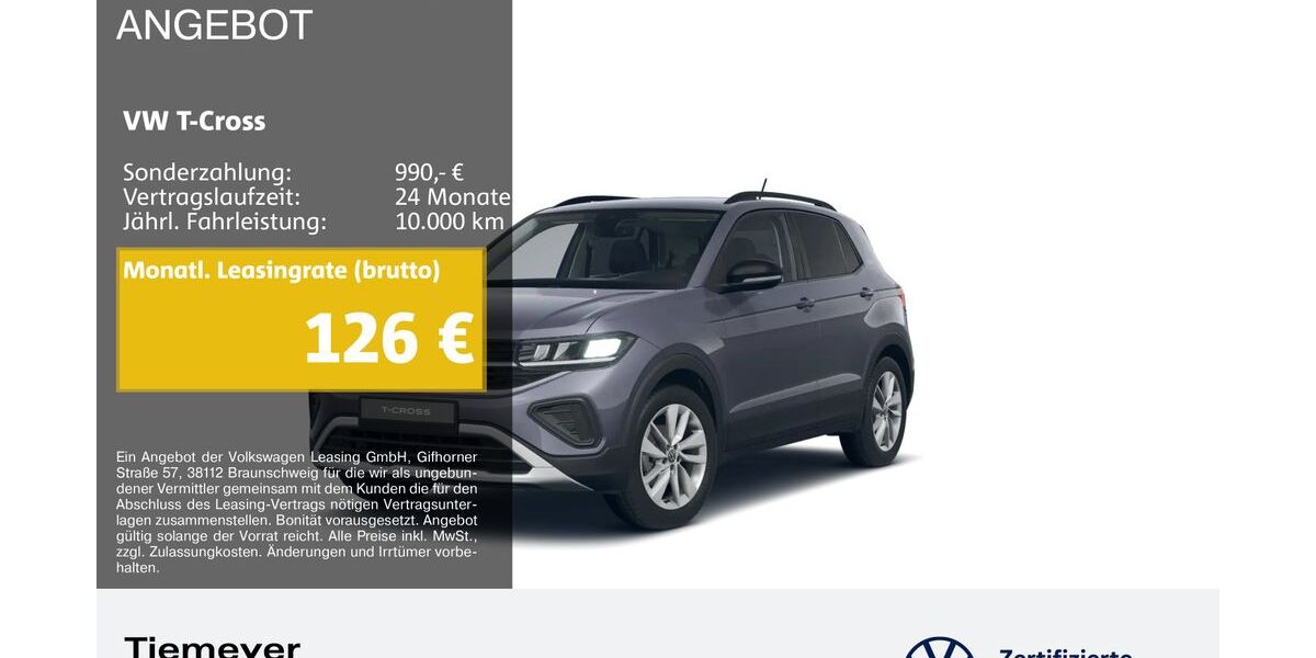VW T-Cross 19.722 km 19.410 &euro; Duisburg 47059