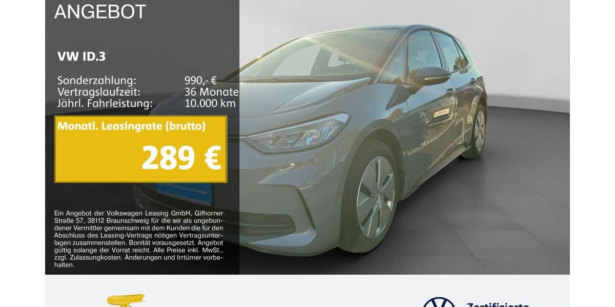 VW ID.3 26.389 km 24.830 &euro; Duisburg 47059