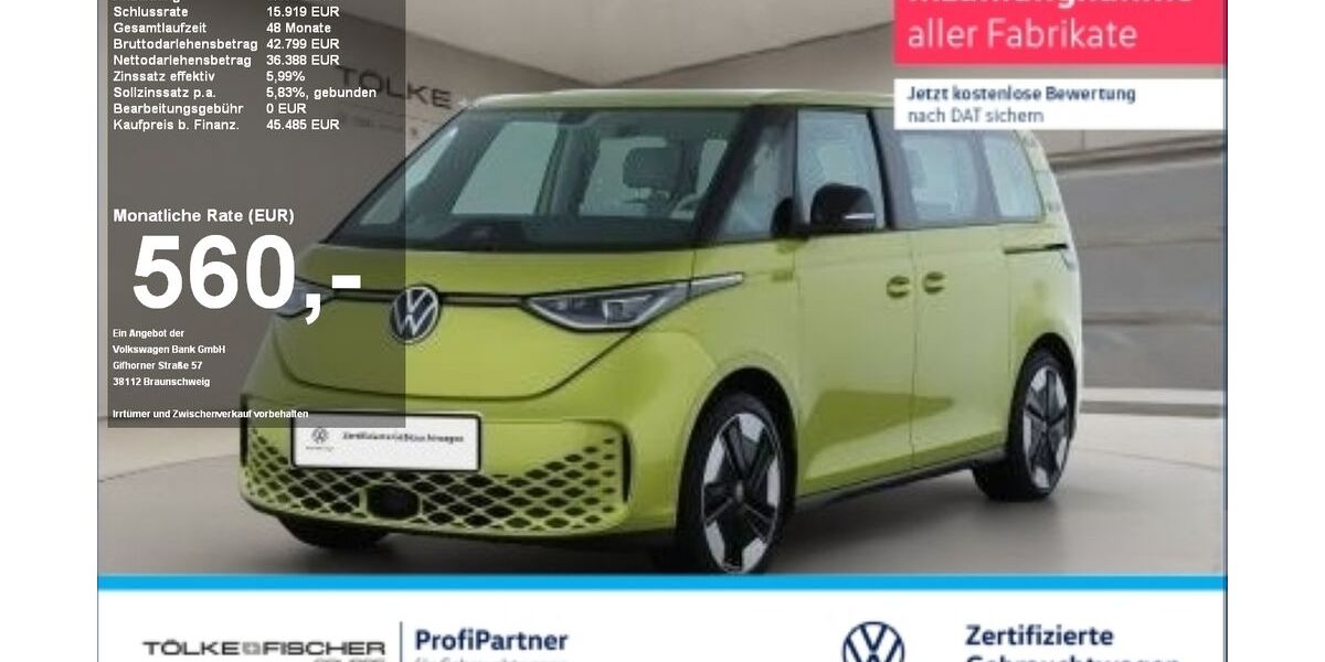 VW ID. Buzz 27.142 km 42.928 &euro; Krefeld 47805