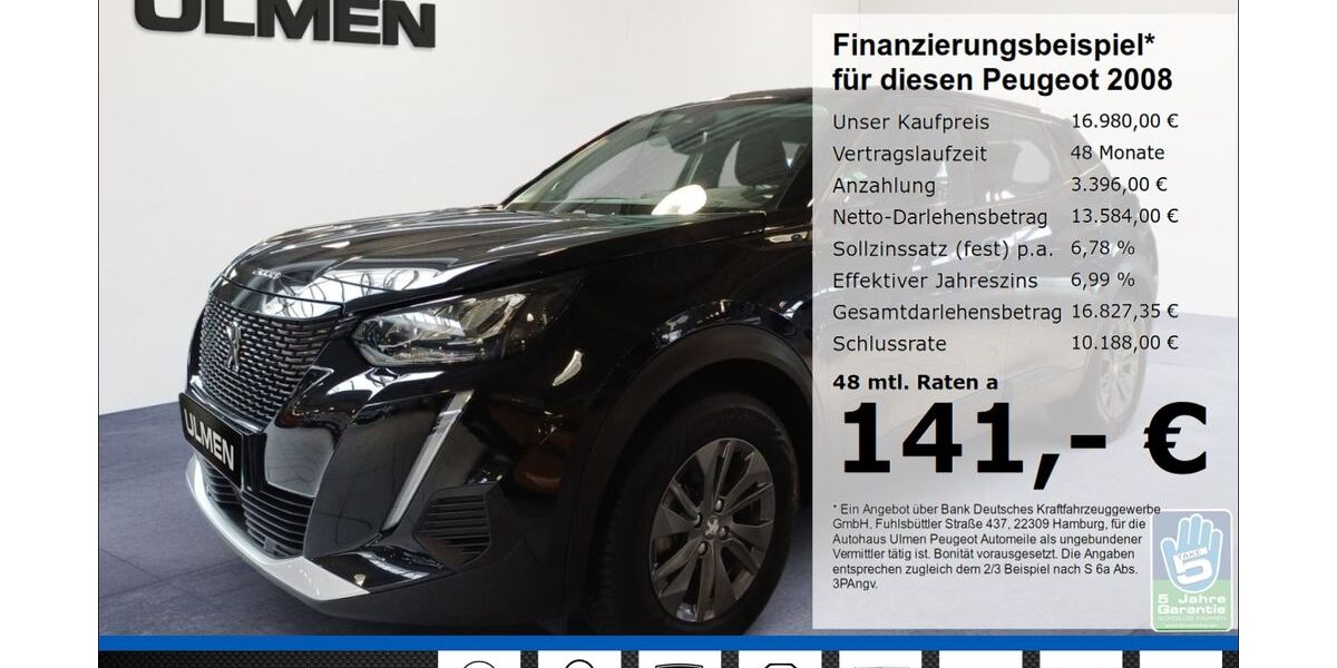 Peugeot 2008 42.047 km 16.980 &euro; Düsseldorf 40233