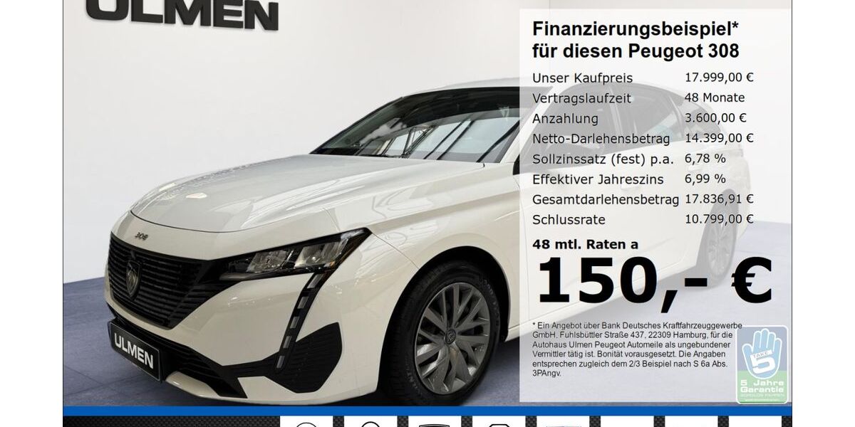 Peugeot 308 19.287 km 17.380 &euro; Düsseldorf 40233